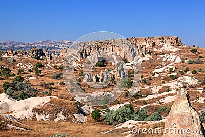 Cappadocia, Turkey. Urgup Fairy Chimneys Stock Photo