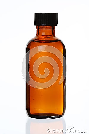 Capped Generic Medicine Bottle Stock Photo