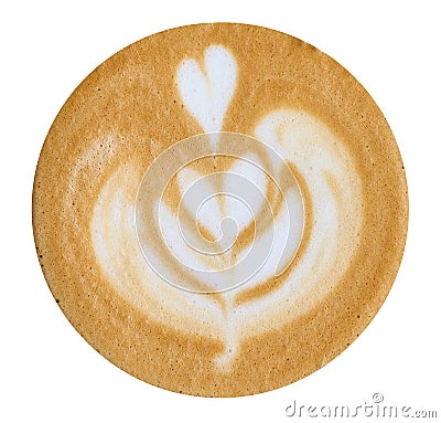 Cappuccino coffee pattern Stock Photo