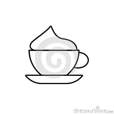 Cappuchino icon element of coffe icon for mobile concept and web apps. Thin line cappuchino icon can be used for web and mobile. Stock Photo