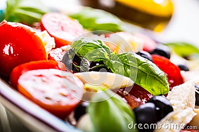 Caprese. Caprese salad. Italian salad. Mediterranean salad. Italian cuisine. Mediterranean cuisine. Stock Photo