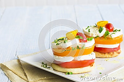 Caprese Stack Stock Photo