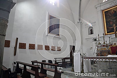 Capri - Abside della Chiesa di San Costanzo Editorial Stock Photo