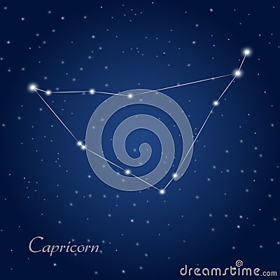 Capricorn constellation zodiac Stock Photo