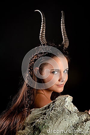 Capricorn woman Stock Photo