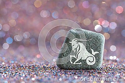 Capricorn zodiac sign Stock Photo