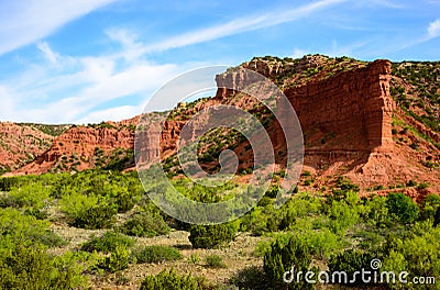 Caprock Canyons State Park and Trailway Stock Photo