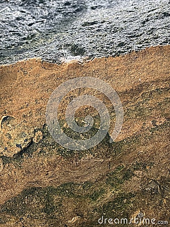 Caprock stone wall background texture Stock Photo