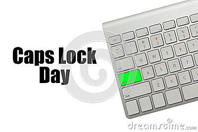 CAPS LOCK DAY Stock Photo