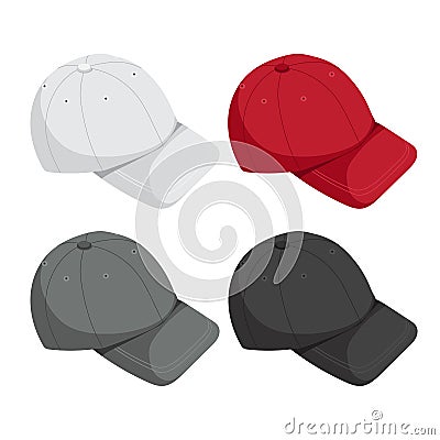 Caps mock up collection design Editorial Stock Photo