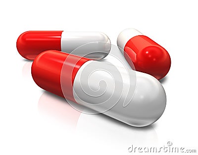 Capsule pills Stock Photo