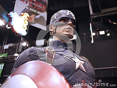 Captain America in Toy Soul 2015 Editorial Stock Photo