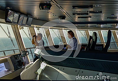 Captain cabin of the cruise liner Editorial Stock Photo