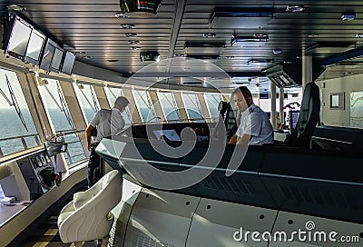 Captain cabin of the cruise liner Editorial Stock Photo