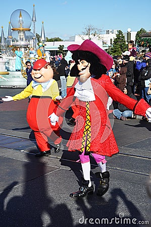 Captain Hook in A Dream Come True Celebrate Parade Editorial Stock Photo