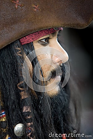 Captain Jack Sparrow, Pirates of the Caribbean Stock Photo