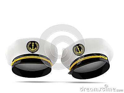 Captain`s hat Stock Photo