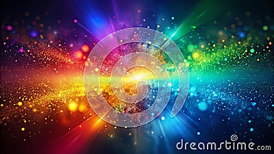Dynamic Particle Gradient Background for Creative Design Projects A Stunning LeftAligned Visual Element with Ample Copy Stock Photo
