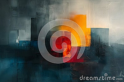 a captivating abstract image with vibrant colors and dynamic shapes creating an imaginative visual experience Stock Photo