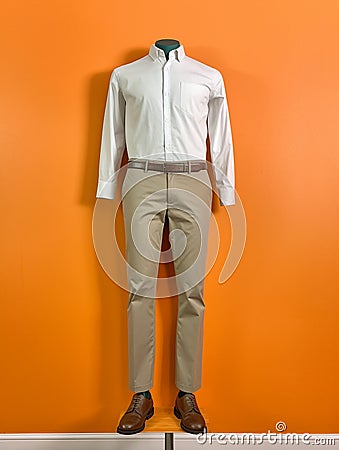 Chinos for a Smart-Casual Look Stock Photo