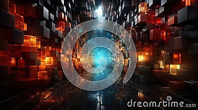 Captivating architecture: 3D wonders of design. Created with Generative AI Stock Photo