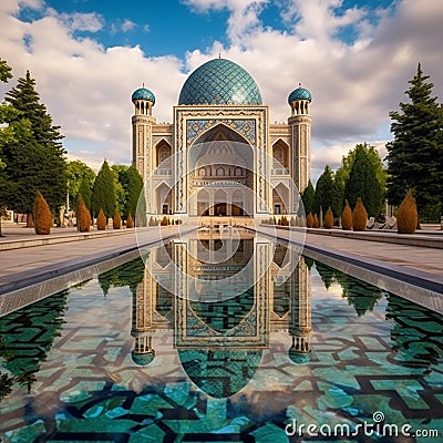 Captivating cityscape of Tashkent, blending ancient and modern attractions Stock Photo