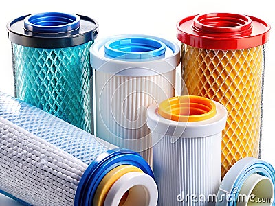 Unveiling the Intricate Internal Structure of a Water Filter A Deep Dive into Advanced Water Purification Technology Stock Photo