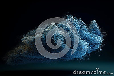 A Captivating Cloud of Data Visualizations: The Power of Cloud Computing Stock Photo