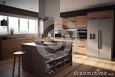 Modern kitchen design Stock Photo