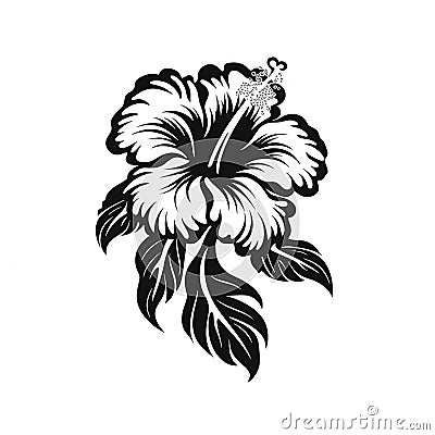 Hibiscus logo Stock Photo