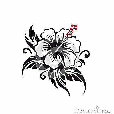 Hibiscus logo Stock Photo