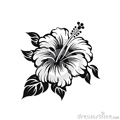 Hibiscus logo Stock Photo