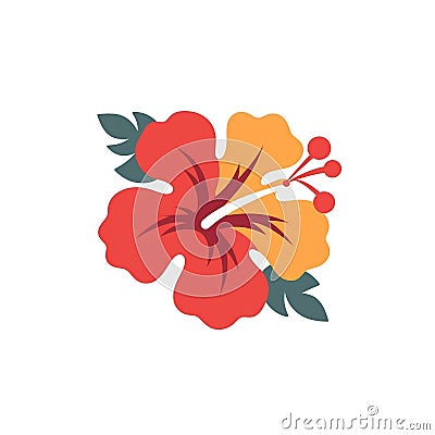 Hibiscus logo Stock Photo