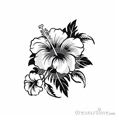 Hibiscus logo Stock Photo