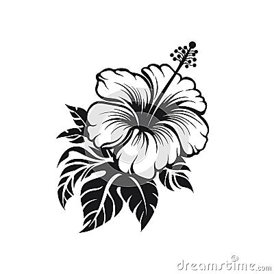 Hibiscus logo Stock Photo