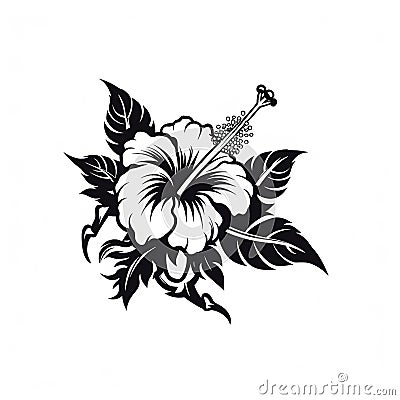 Hibiscus logo Stock Photo