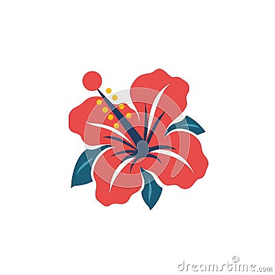 Hibiscus logo Stock Photo