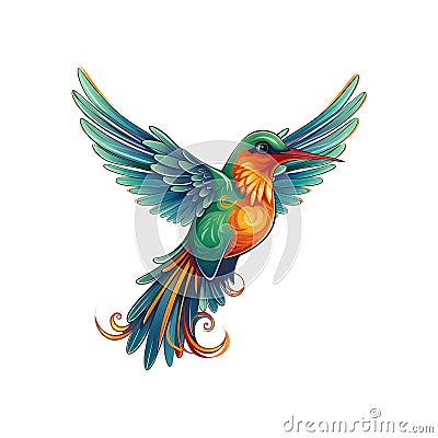 Hummingbird logo Stock Photo