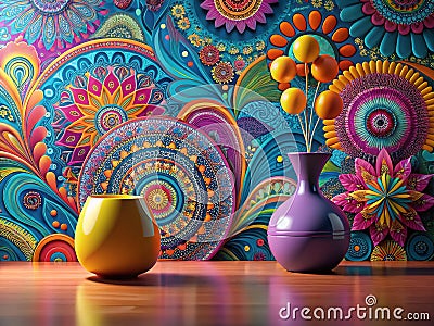 Dynamic LeftAligned Image with Striking Abstract Background Design Versatile Layout for Website Posters and Flyers Stock Photo