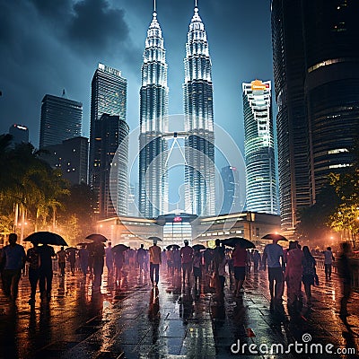Captivating Kuala Lumpur: A Blend of Modernity and Cultural Heritage Stock Photo