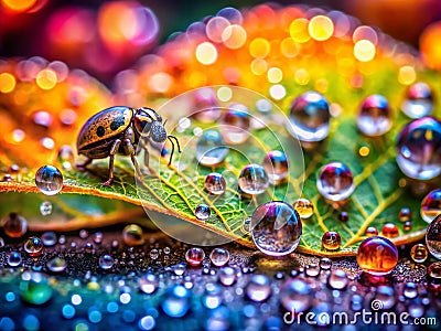 Unveiling the Hidden Worlds of Nature A Macro Photography Case Study Exploring Intricate Details Textures and Patterns Stock Photo