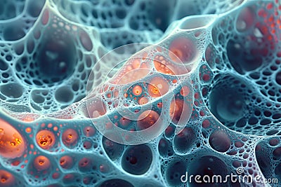 Intricate Organic Cellular Structure Stock Photo