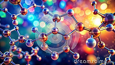 Unveiling the Molecular Architecture of 2Hexanone A BokehEnhanced Microscopic View of This Key Organic Compound Stock Photo