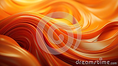 Radiant Ripples: Concentric Highly Detailed Orange Abstract Stock Photo