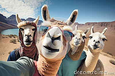 Camels in the Sahara desert, Morocco, Africa. Selective focus Stock Photo