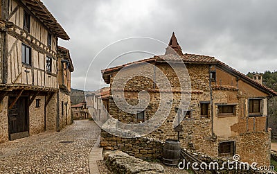 The captivating street of CalataÃ±azor: a glimpse of the charming vernacular architecture Editorial Stock Photo