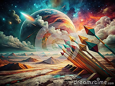 Captivating Surreal Back Arrow Navigation Buttons Innovative Abstract Design for Enchanting Website Navigation and User Stock Photo