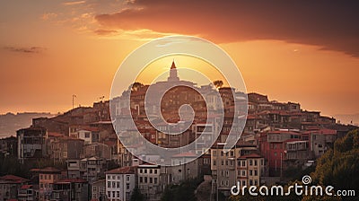 Capture Stunning Sunset In Kadikoy With Canon Eos R6 Camera Stock Photo