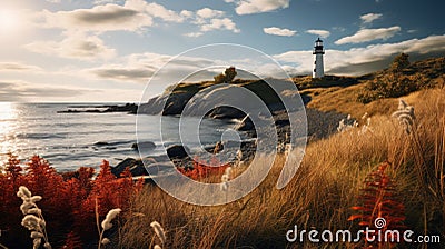 Capturing The Beauty Of Headland Autumn Splendor With Canon Eos-1d X Mark Iii Stock Photo