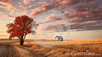 Capturing Prairie Autumn Splendor With Canon Eos-1d X Mark Iii Stock Photo